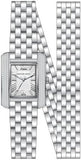 Michael Kors Emery Pave Double Wrap White Dial Silver Steel Strap Watch for Women - MK4834 Authentic Buy Shop Now