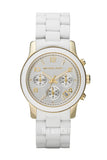Michael Kors Runway White Dial White Steel Strap Watch for Women - MK5145 Authentic Buy Shop Now