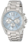 Michael Kors Bradshaw Chronograph Blue Dial Silver Steel Strap Watch For Women - MK6099 Authentic Buy Shop Now