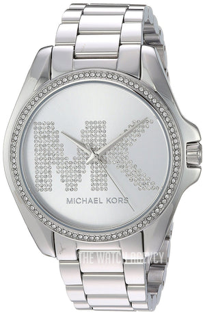 Michael Kors Bradshaw Quartz Silver Dial Silver Steel Strap Watch For Women - MK6554 Authentic Buy Shop Now