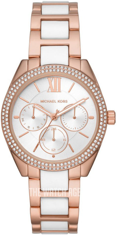 Michael Kors Janelle Multifunction Silver Dial Two Tone Steel Strap Watch For Women - MK7131 Authentic Buy Shop Now