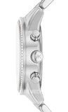Michael Kors Ritz Chronograph Crystals Silver Dial Silver Steel Strap Watch For Women - MK7301 Authentic Buy Shop Now