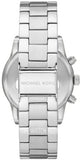 Michael Kors Ritz Chronograph Crystals Silver Dial Silver Steel Strap Watch For Women - MK7301 Authentic Buy Shop Now