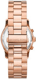 Michael Kors Runway Chronograph Pink Dial Rose Gold Steel Strap Watch For Women - MK7352 Authentic Buy Shop Now