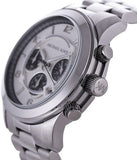 Michael Kors Runway Chronograph Silver Dial Silver Steel Strap Watch for Men - MK8060 Authentic Buy Shop Now