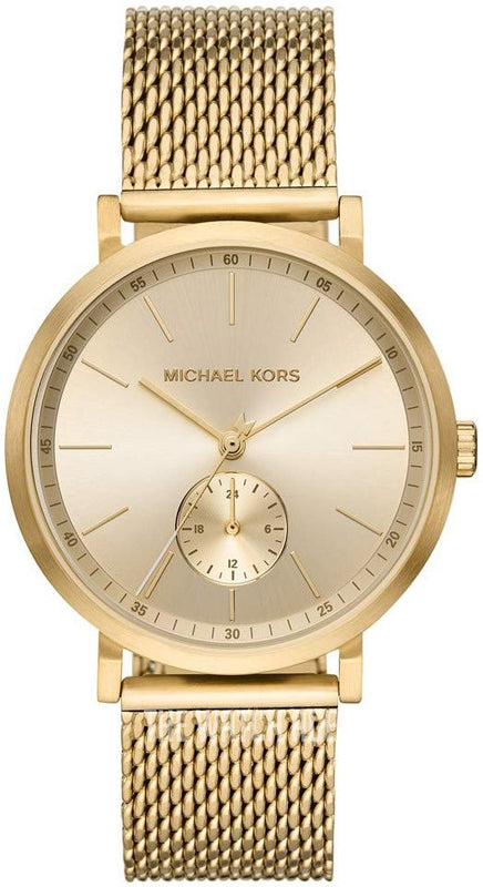 Michael Kors Irving Quartz Gold Dial Gold Mesh Strap Watch For Men - MK8741 Authentic Buy Shop Now