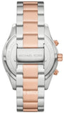 Michael Kors Layton Chronograph Black Dial Two Tone Steel Strap Watch For Men - MK8913 Authentic Buy Shop Now