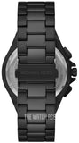 Michael Kors Lennox Chronograph Black Dial Black Steel Strap Watch For Men - MK8941 Authentic Buy Shop Now