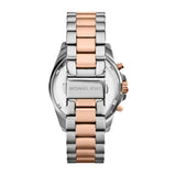 Michael Kors Bradshaw Blue Dial Two Tone Steel Strap Watch for Women - MK5606 Authentic Buy Shop Now