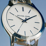 Michael Kors Lennox Three Hand Silver Dial Silver Steel Strap Watch For Women - MK7393 Authentic Buy Shop Now