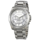 Michael Kors Brecken Chronograph Silver Dial Silver Steel Strap Watch For Women - MK8562 Authentic Buy Shop Now