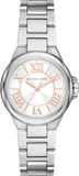 Michael Kors Camille Three Hand Silver Dial Silver Steel Strap Watch For Women - MK7259 Authentic Buy Shop Now