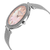 Michael Kors Darci Analog Pink Dial Silver Mesh Bracelet Watch For Women - MK4518 Authentic Buy Shop Now