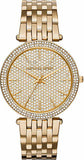 Michael Kors Darci Gold Dial Gold Steel Strap Watch for Women - MK3438 Authentic Buy Shop Now