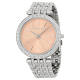 Michael Kors Darci Orange Dial Silver Stainless Steel Strap Watch for Women - MK3218 Authentic Buy Shop Now