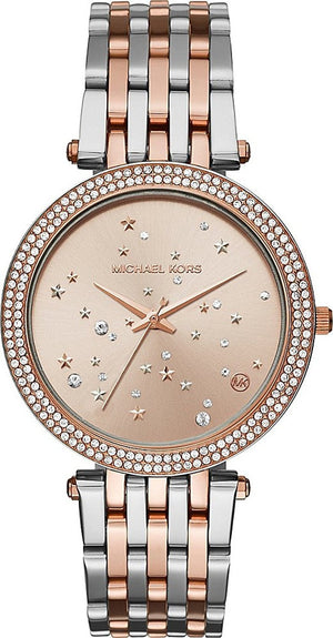 Michael Kors Darci Rose Gold Dial Two Tone Steel Strap Watch for Women - MK3726 Authentic Buy Shop Now