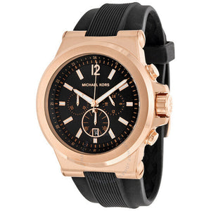 Michael Kors Dylan Black Dial Black Rubber Strap Watch for Men - MK8184 Authentic Buy Shop Now