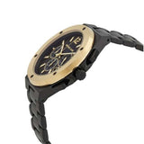 Michael Kors Lennox Chronograph Black Dial Black Steel Strap Watch For Men - MK8941 Authentic Buy Shop Now