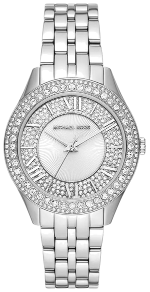 Michael Kors Harlowe Three-Hand Quartz Silver Dial Silver Steel Strap Watch For Women - MK4708 Authentic Buy Shop Now
