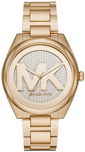 Michael Kors Janelle Quartz Gold Dial Gold Steel Strap Watch For Women - MK7088 Authentic Buy Shop Now