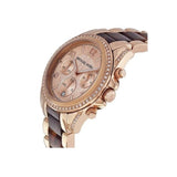 Michael Kors Blair Rose Gold Dial Two Tone Steel Strap Watch For Women - MK5859 Authentic Buy Shop Now