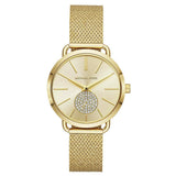 Michael Kors Portia Gold Dial Gold Mesh Bracelet Watch for Women - MK3844 Authentic Buy Shop Now