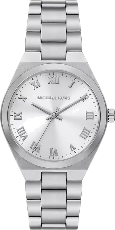 Michael Kors Lennox Three Hand Silver Dial Silver Steel Strap Watch For Women - MK7393 Authentic Buy Shop Now