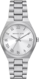 Michael Kors Lennox Three Hand Silver Dial Silver Steel Strap Watch For Women - MK7393 Authentic Buy Shop Now