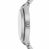 Michael Kors Lennox Three Hand Silver Dial Silver Steel Strap Watch For Women - MK7393 Authentic Buy Shop Now