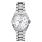 Michael Kors Lennox Three Hand Silver Dial Silver Steel Strap Watch For Women - MK7393 Authentic Buy Shop Now