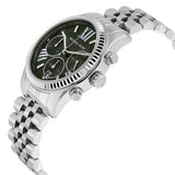 Michael Kors Lexington Quartz Green Dial Silver Steel Strap Watch For Women - MK6222 Authentic Buy Shop Now