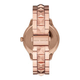 Michael Kors Runway Mercer Quartz Rose Gold Dial Rose Gold Steel Strap Watch For Women - MK6736 Authentic Buy Shop Now