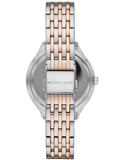 Michael Kors Mindy Three Hand White Dial Two Tone Steel Strap Watch For Women - MK7077 Authentic Buy Shop Now