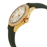 Michael Kors Mini Everest Crystals White Dial Green Leather Strap Watch for Women - MK4720 Authentic Buy Shop Now