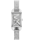Michael Kors Empire Three-Hand Silver Dial Silver Steel Strap Watch for Women - MK4841 Authentic Buy Shop Now