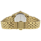 Michael Kors Lexington Quartz Blue Dial Gold Steel Strap Watch For Women - MK3271 Authentic Buy Shop Now