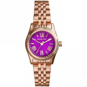 Michael Kors Lexington Quartz Pink Dial Rose Gold Steel Strap Watch For Women - MK3273 Authentic Buy Shop Now