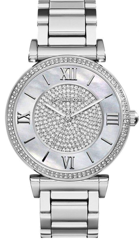 Michael Kors Caitlin Crystal Dial Silver Steel Strap Watch for Women - MK3331 Authentic Buy Shop Now