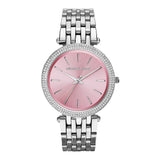 Michael Kors Darci Crystal Pink Dial Silver Stainless Steel Strap Watch for Women - MK3352 Authentic Buy Shop Now