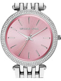 Michael Kors Darci Crystal Pink Dial Silver Stainless Steel Strap Watch for Women - MK3352 Authentic Buy Shop Now