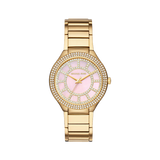 Michael Kors Kerry Mother of Pearl Dial Gold Steel Strap Watch for Women - MK3396 Authentic Buy Shop Now