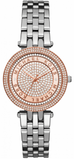 Michael Kors Darci Rose Gold Dial Silver Steel Strap Watch for Women - MK3446 Authentic Buy Shop Now