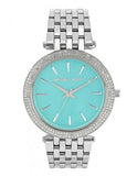 Michael Kors Darci Mother of Pearl Blue Dial Silver Steel Strap Watch for Women - MK3515 Authentic Buy Shop Now