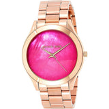 Michael Kors Runway Pink Dial Rose Gold Steel Strap Watch for Women - MK3550 Authentic Buy Shop Now