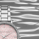 Michael Kors Pyper Three Hand Pink Dial Silver Steel Strap Watch For Women - MK4631 Authentic Buy Shop Now