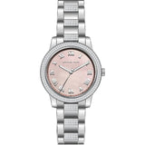 Michael Kors Tibby Multifunction Crystals Pink Dial Silver Steel Strap Watch for Women - MK4686 Authentic Buy Shop Now