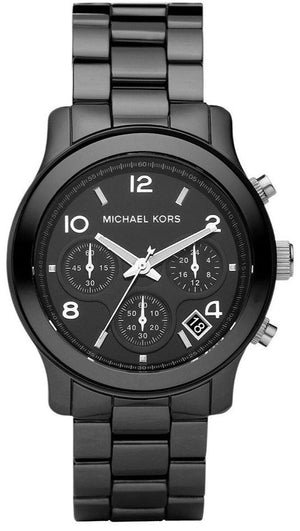 Michael Kors Runway Black Ceramic Dial Black Steel Strap Watch for Women - MK5162 Authentic Buy Shop Now