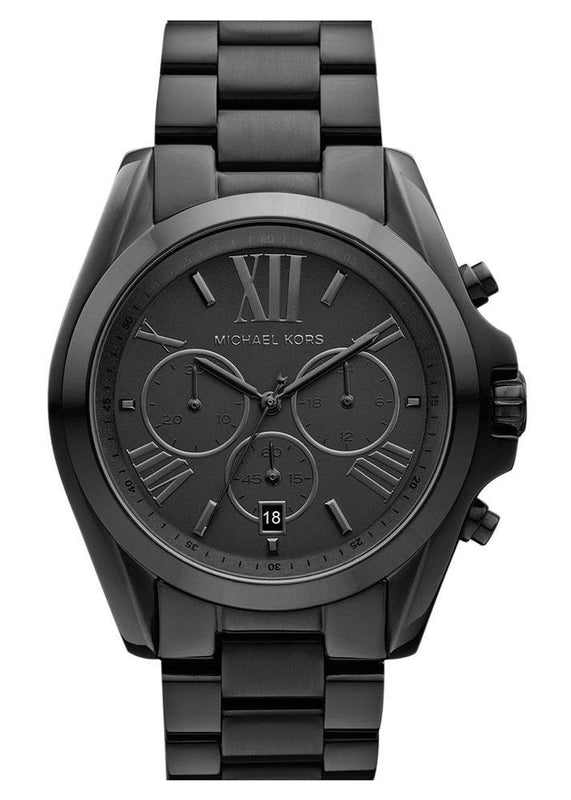Michael Kors Bradshaw Black Dial Black Steel Strap Watch for Men - MK5550 Authentic Buy Shop Now