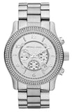 Michael Kors Runway Chronograph Quartz Silver Dial Silver Steel Strap Watch For Women - MK5574 Authentic Buy Shop Now