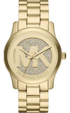 Michael Kors Runway Quartz Gold Dial Gold Steel Strap Watch For Women - MK5852 Authentic Buy Shop Now